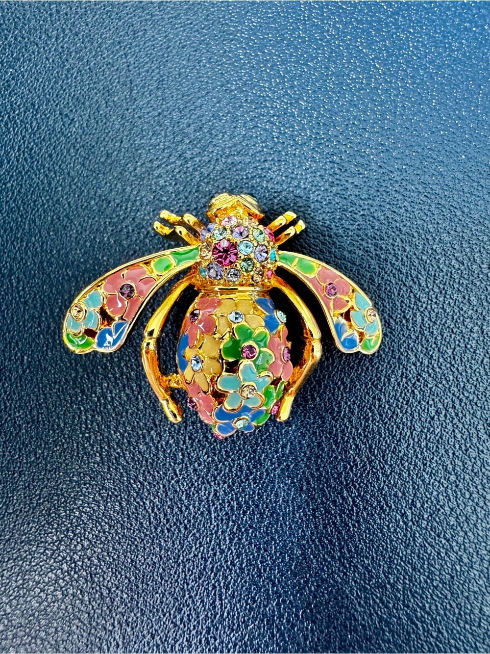vintage Joan Rivers Limited Edition "Wild Flowers" bee brooch